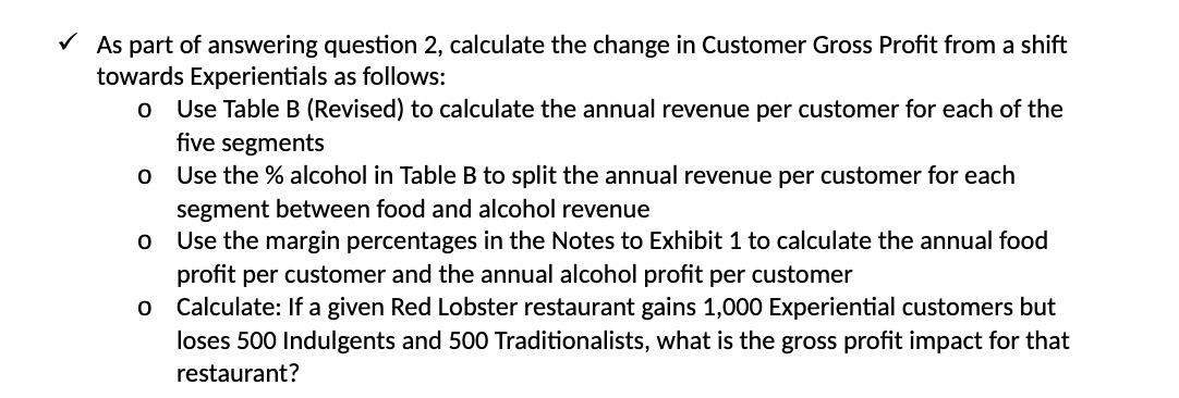 v' As part of answering question 2, calculate the