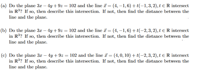 Please EXplain (a) Do the plane Sm 43,.- + 92 =