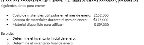 La pequena empresa familiar El artista, 3.A.