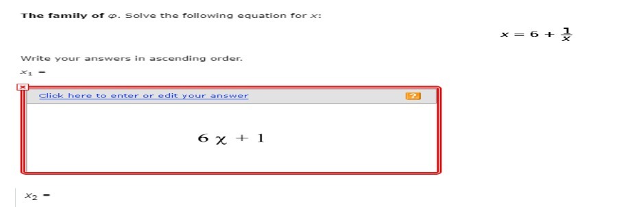 The family of p. Solve the following equation for