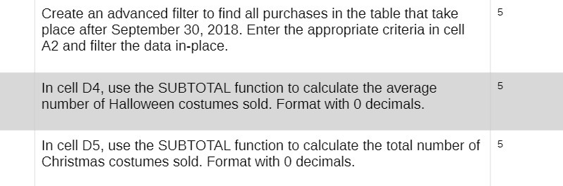 Create an advanced filter to find all purchases