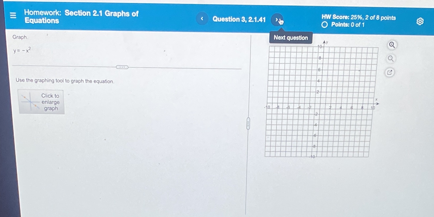 I need 2 plotting points for a graph using the