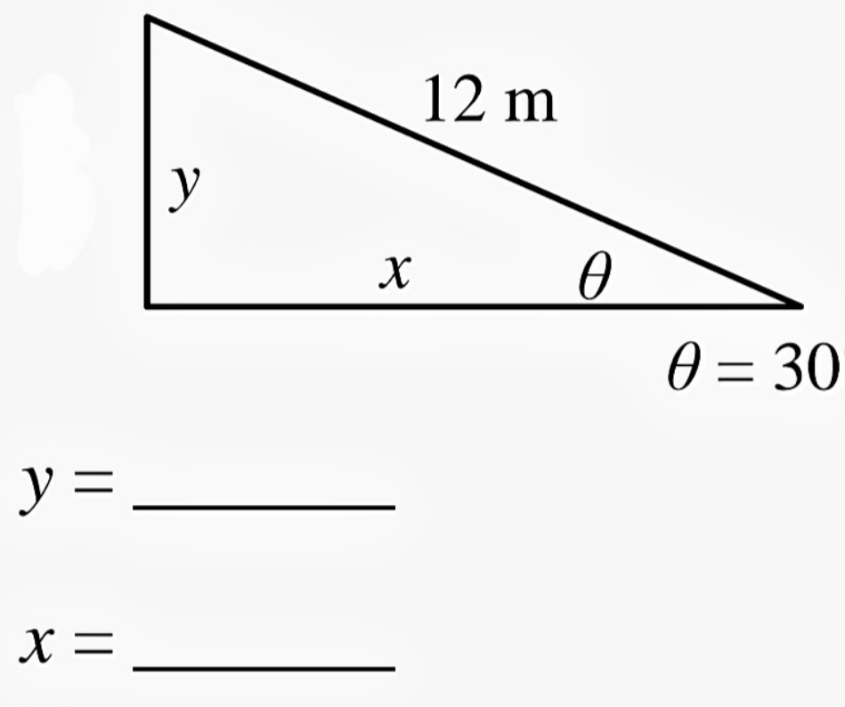 Use trigonometry to find the unknowns. Please