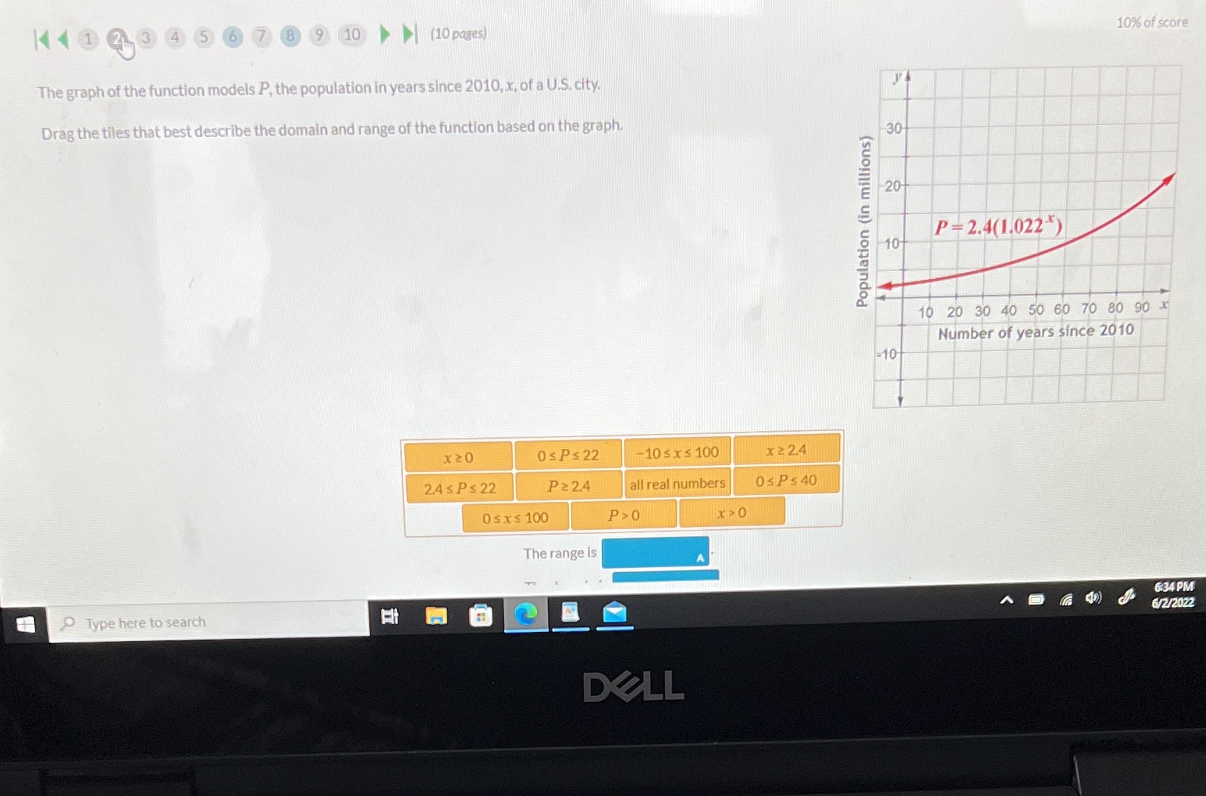 K12 3 4 5 6 7 8 9 10 (10 pages) 10% of score The