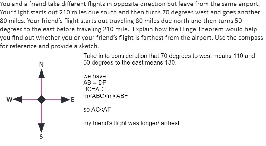 You and a friend take different flights in