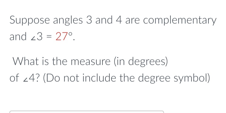 Suppose angles 3 and 4 are complementary and {.3