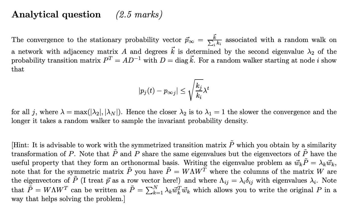 Analytical question (2.5 marks) _. The