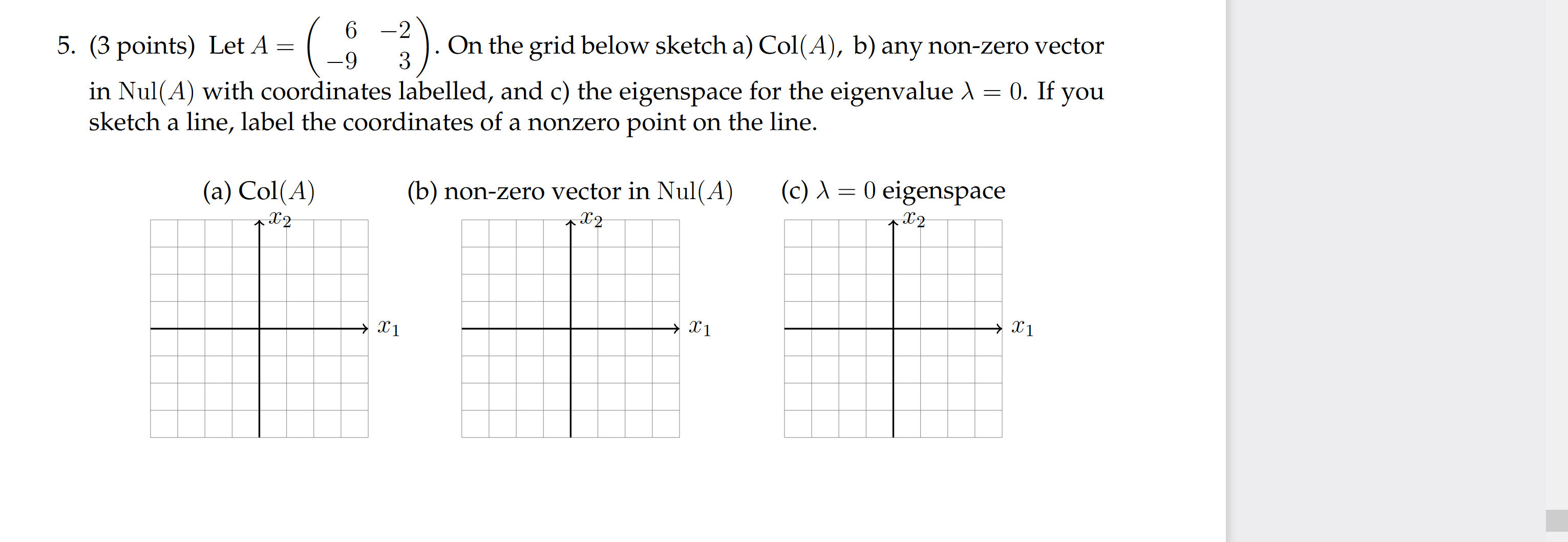 please show work and explanation 5. (3 points)