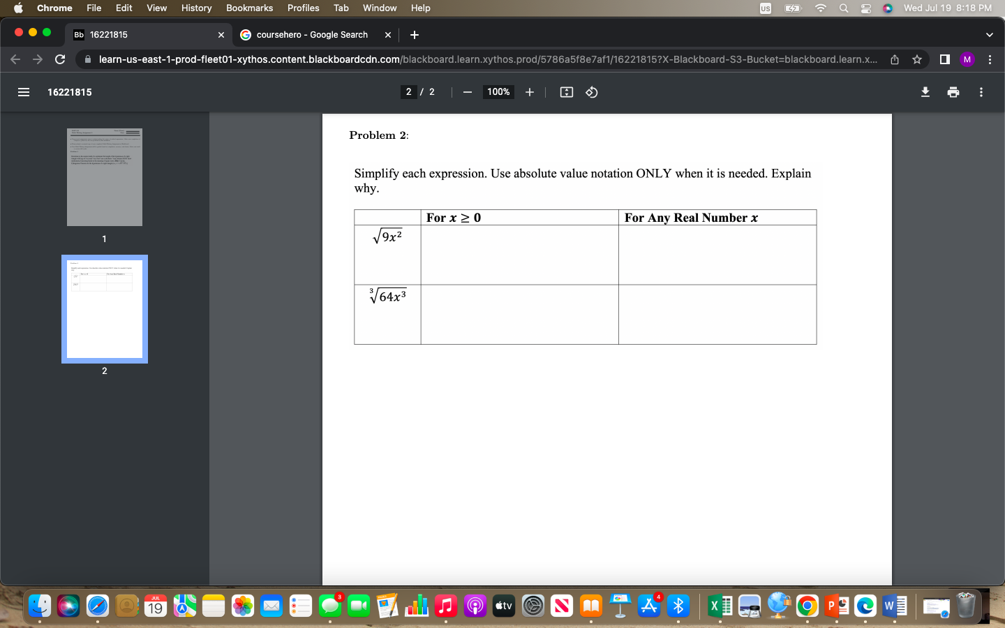 Chrome File Edit View History Bookmarks Profiles