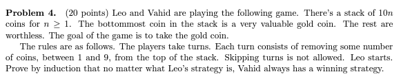 Please provide proof in paragraph form Problem 4.