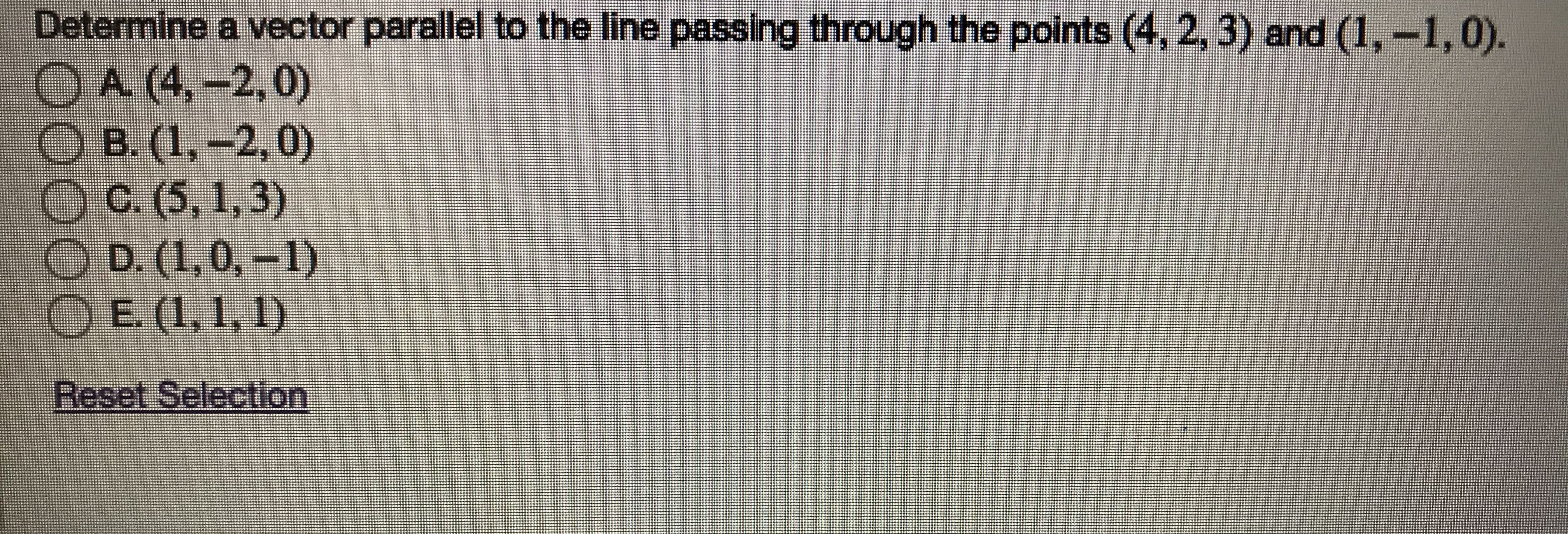 What the answer? Determine a vector parallel to