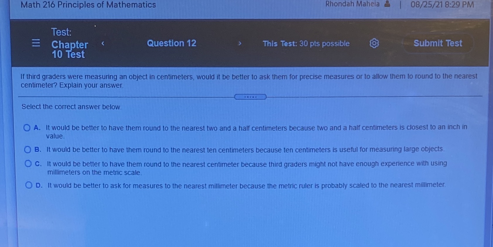 Math 216 Principles of Mathematics Rhondah Maheia
