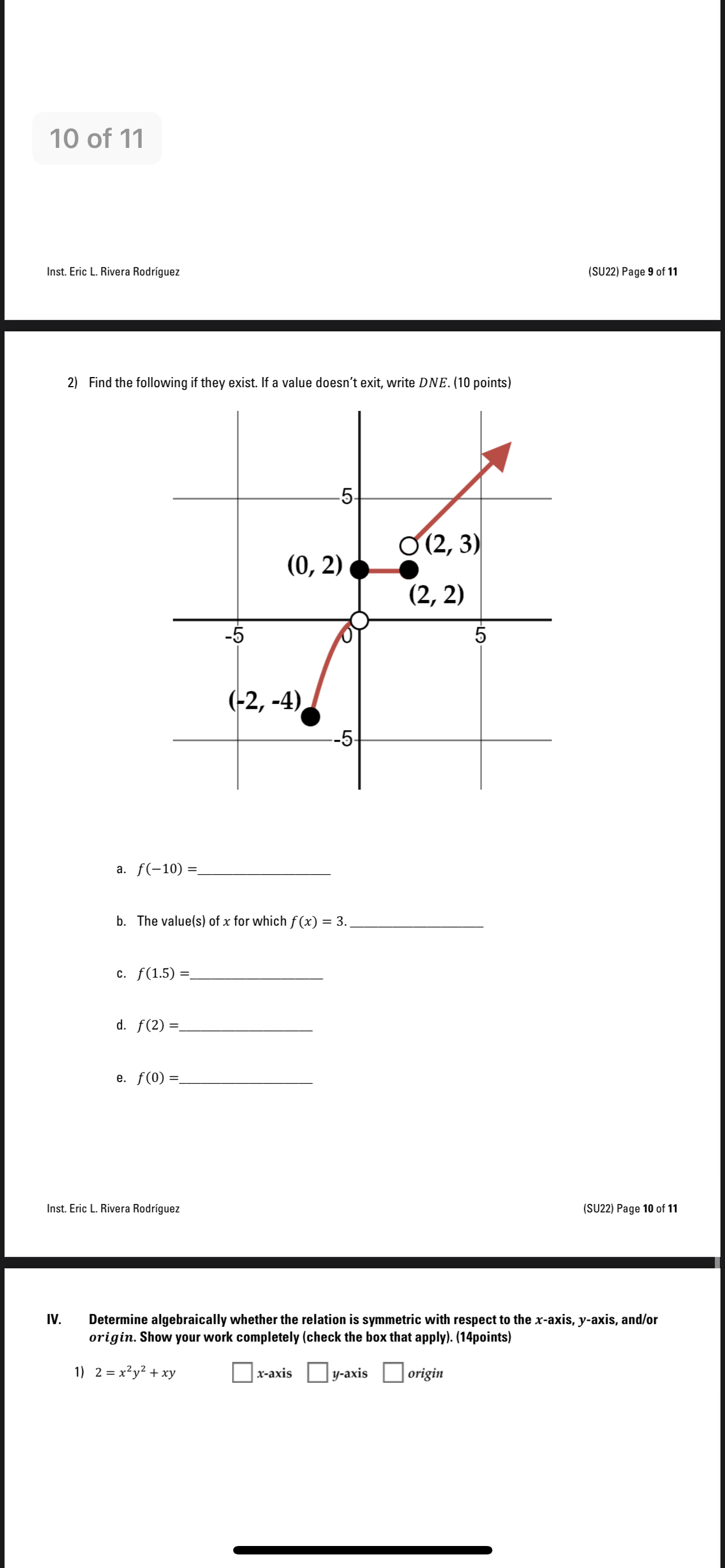 d. Identify the range. i. Find the absolute