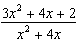 Robert wrote the equation, \f\f71 + 4*+ 4x+ 71 +