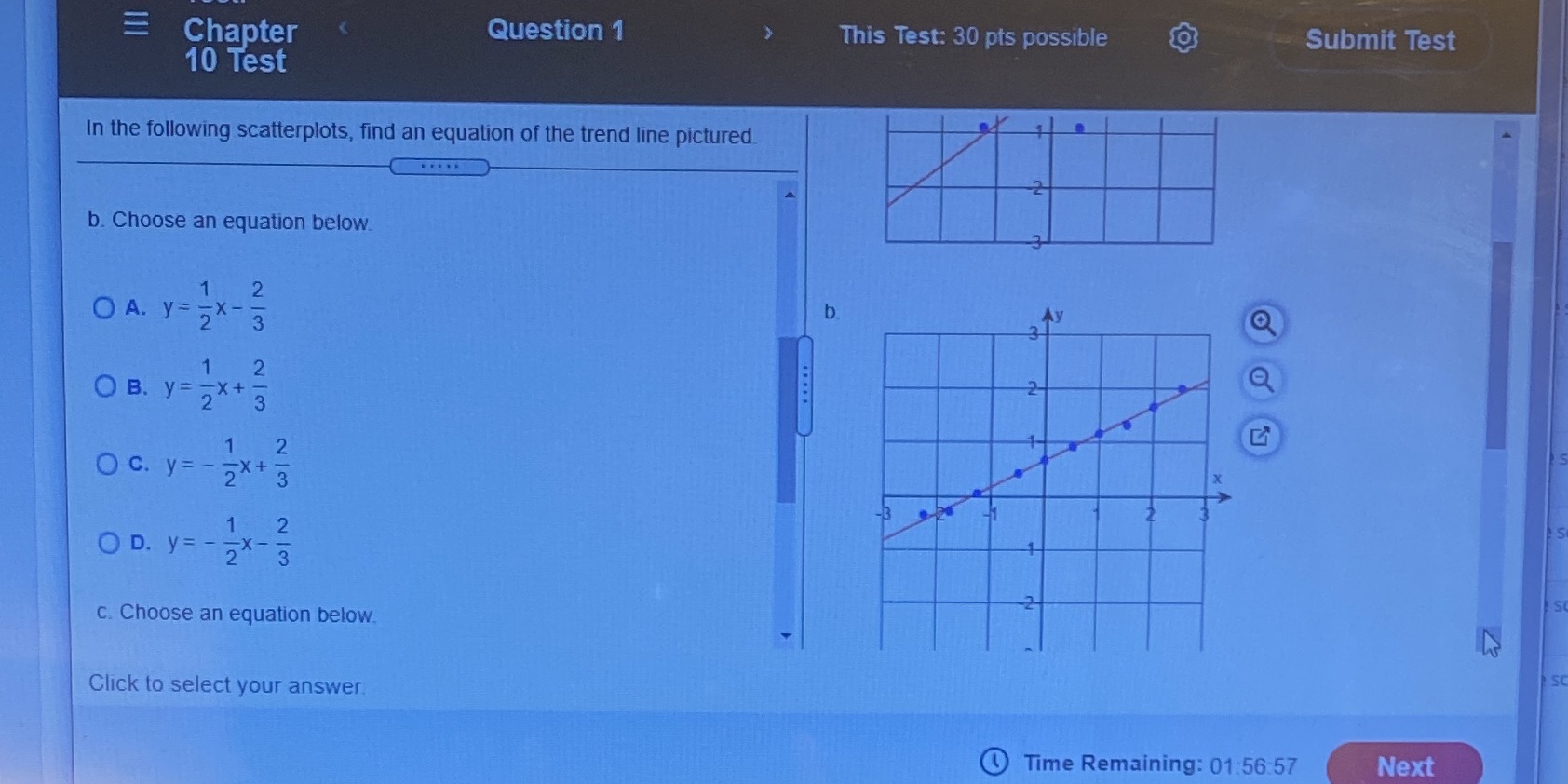 E Chapter Question 1 This Test: 30 pts possible O