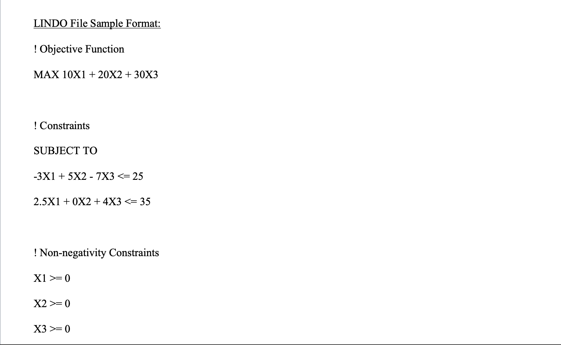 Here is the LP model that needs to be formulated.