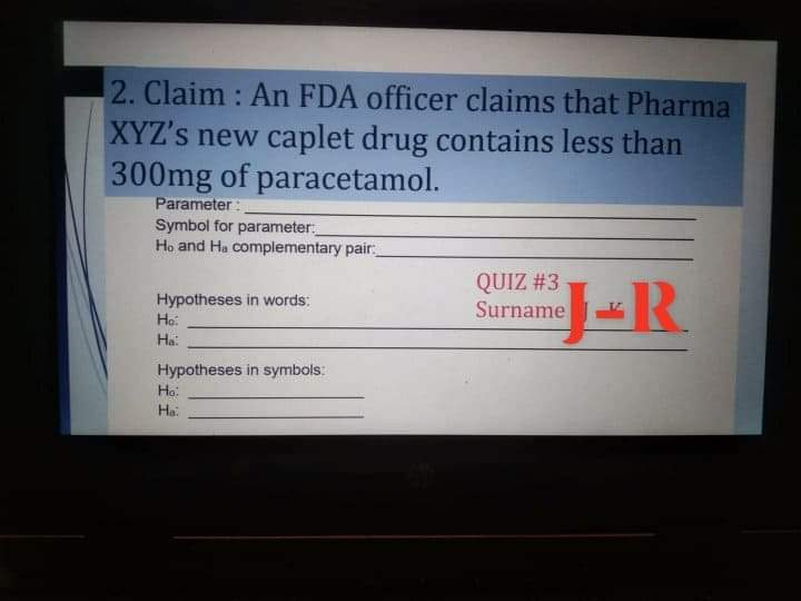 2. Claim : An FDA officer claims that Pharma