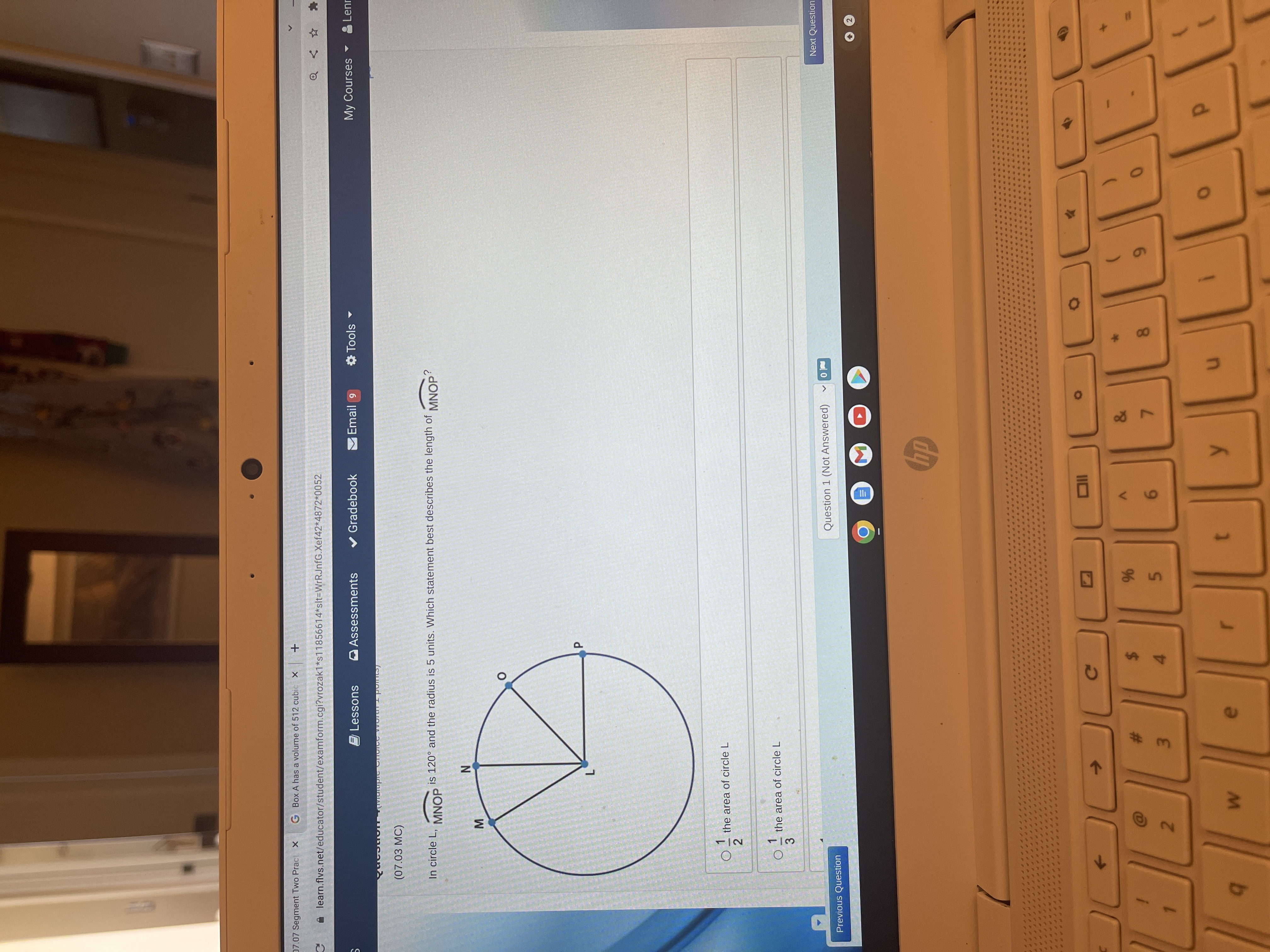 07.07 Segment Two Pract X G Box A has a volume of