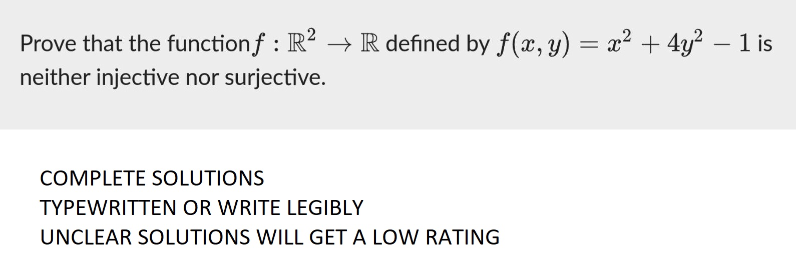 Prove that the functionf : R - R defined by f(x,