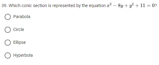 38. 1What are the center and radius of the