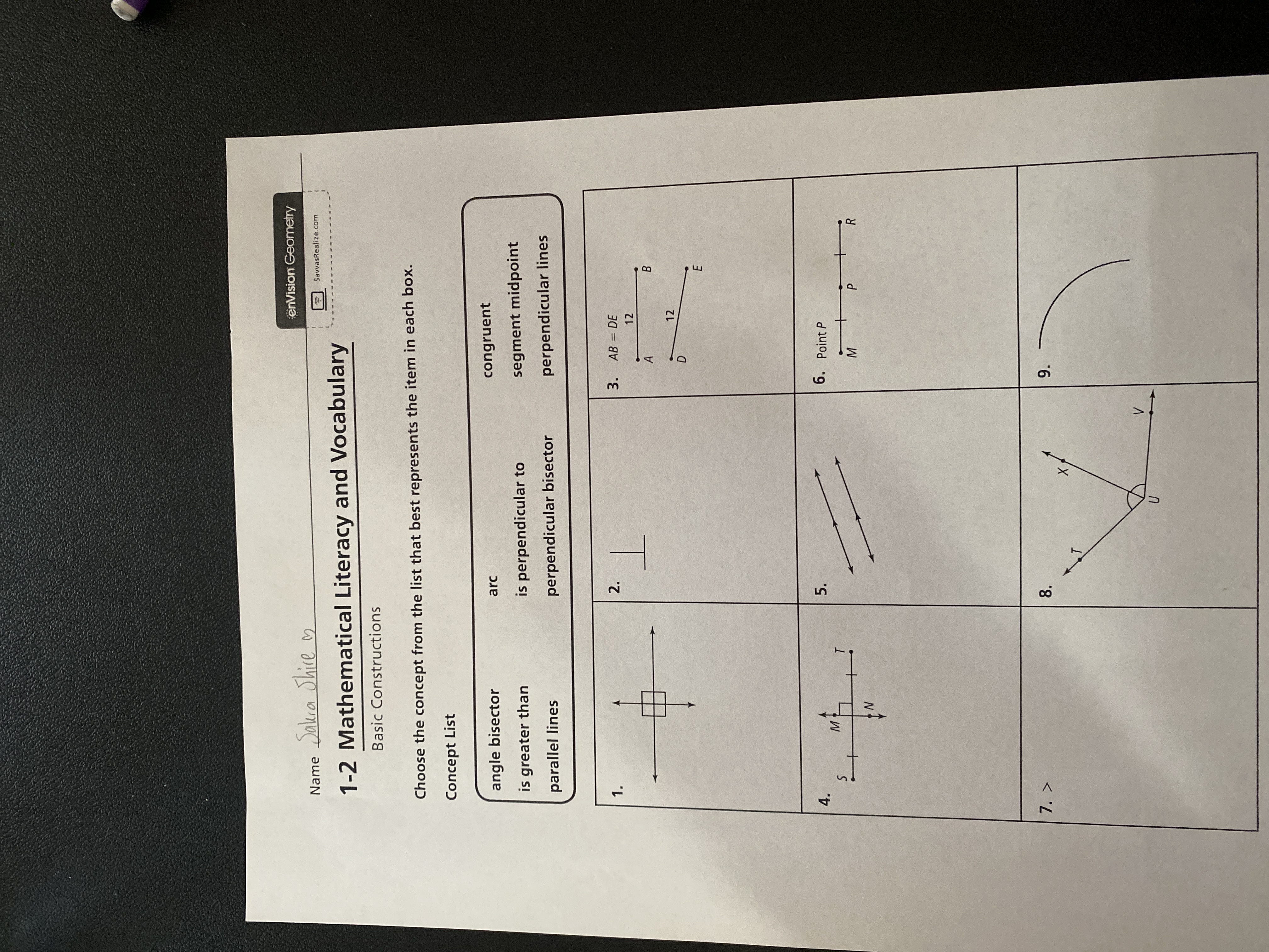 Name Dakra Shire on enVision Geometry