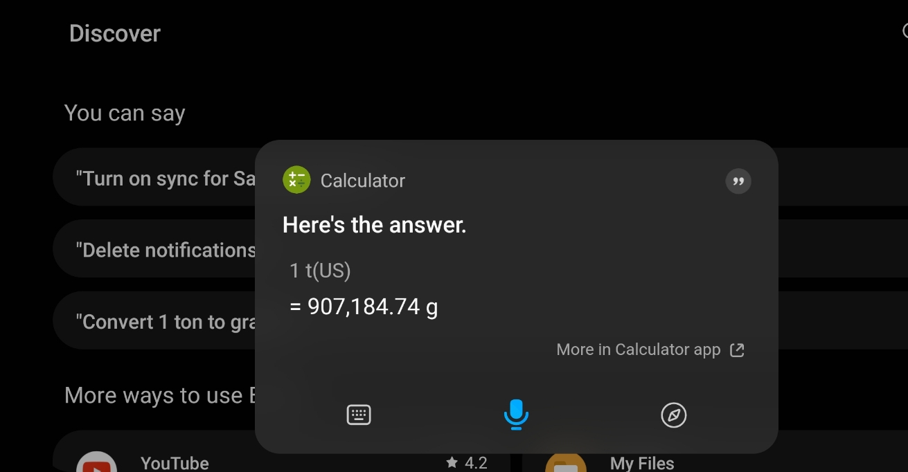 is this money my money Discover You can say "Turn