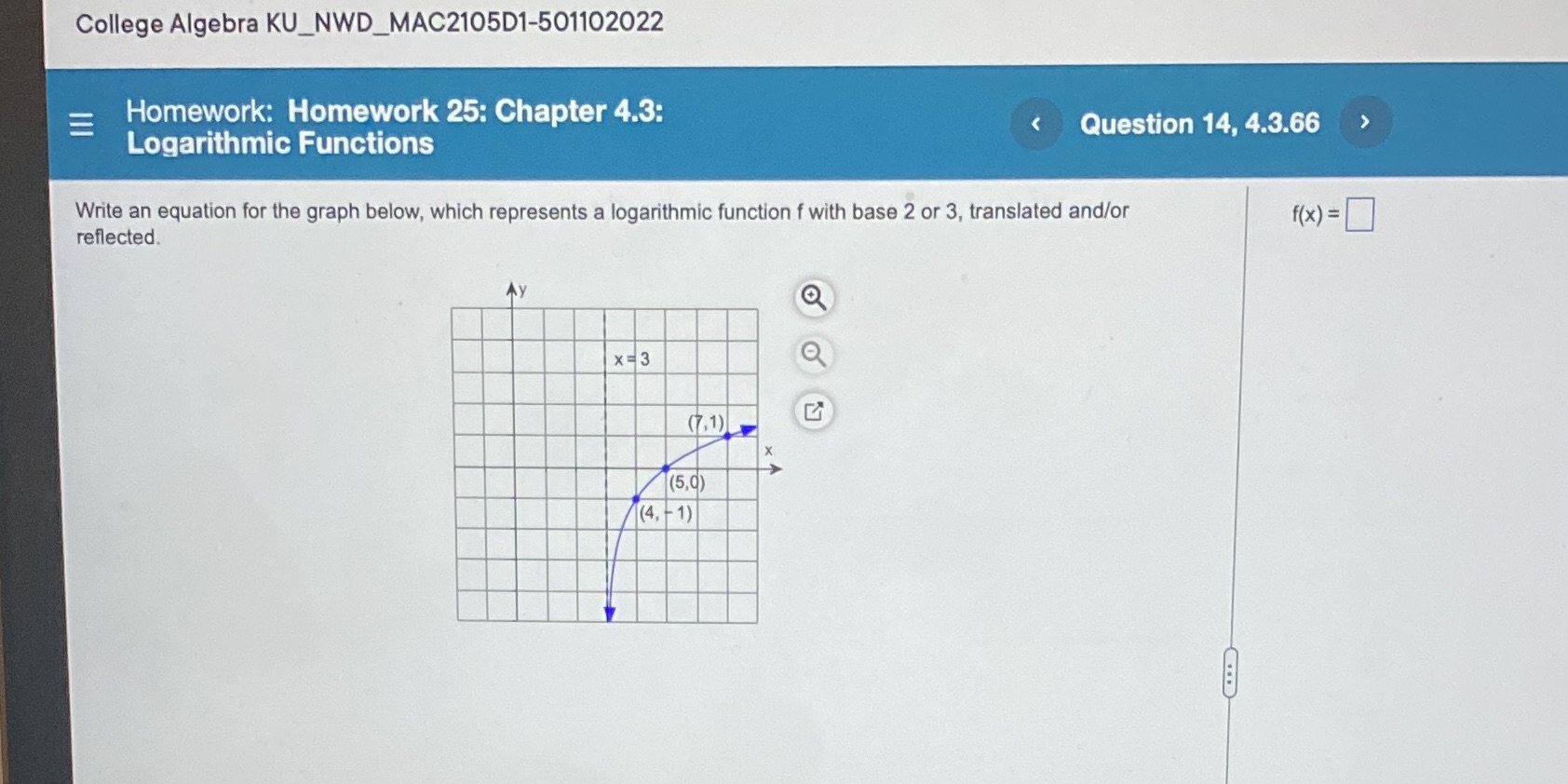 Please answer this And thank you College Algebra