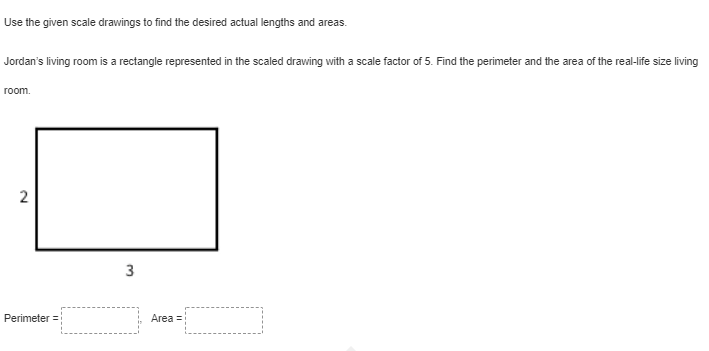Use the given scale drawings to find the desired
