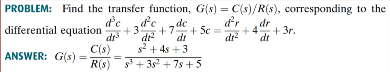 IPROBLEM: Find the transfer function, 0(5) 2