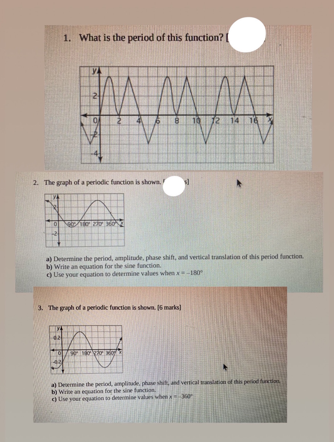 Show every steps and answers 1. What is the