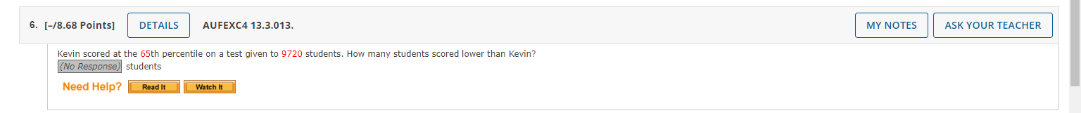 6. [-/8.68 Points] DETAILS AUFEXC4 13.3.013. MY