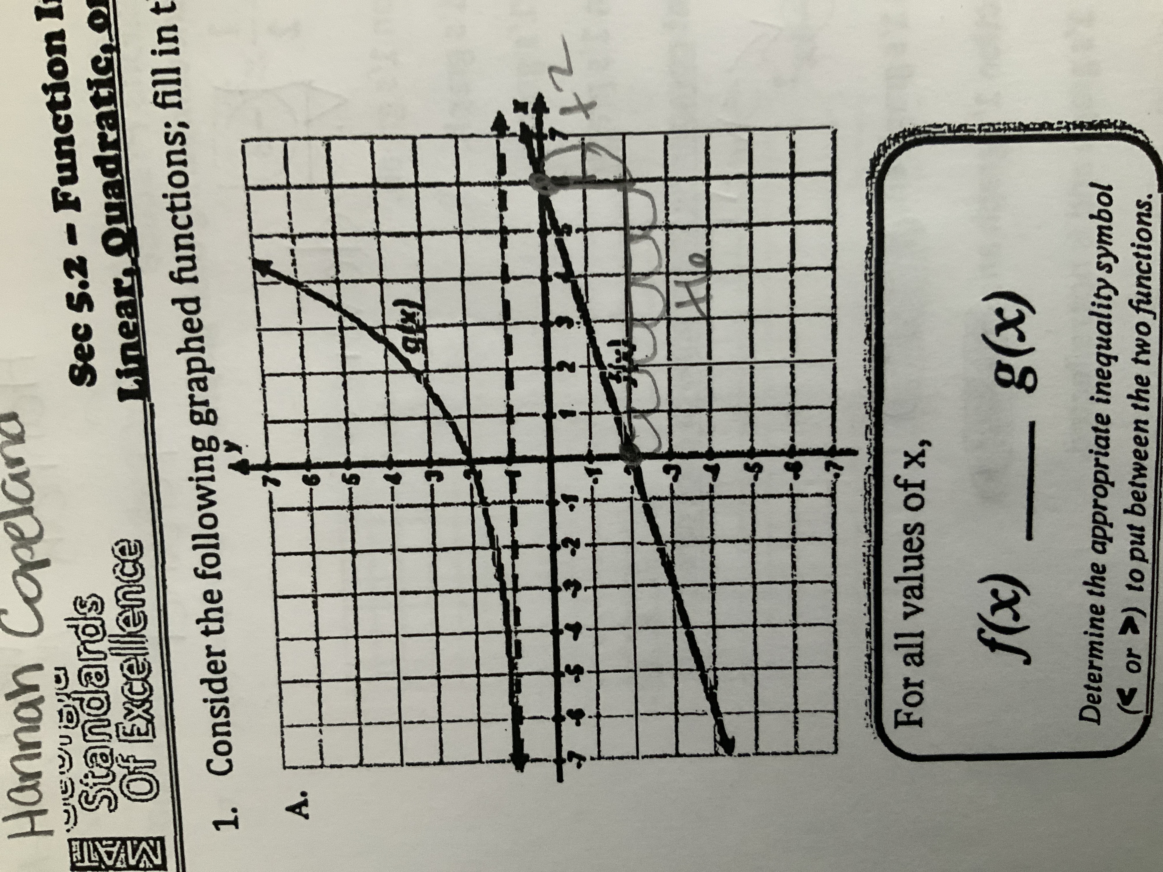 Hannah Copeland Standards MAT Sec 5.2 - Function