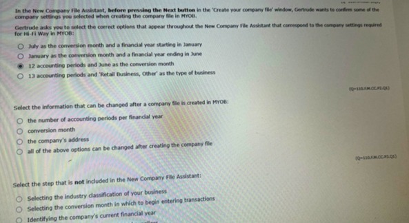 In the Now Company File Asshiant, before pressing