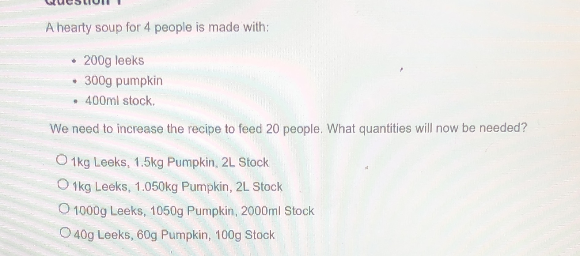 Give me a explanation on how to solve A hearty