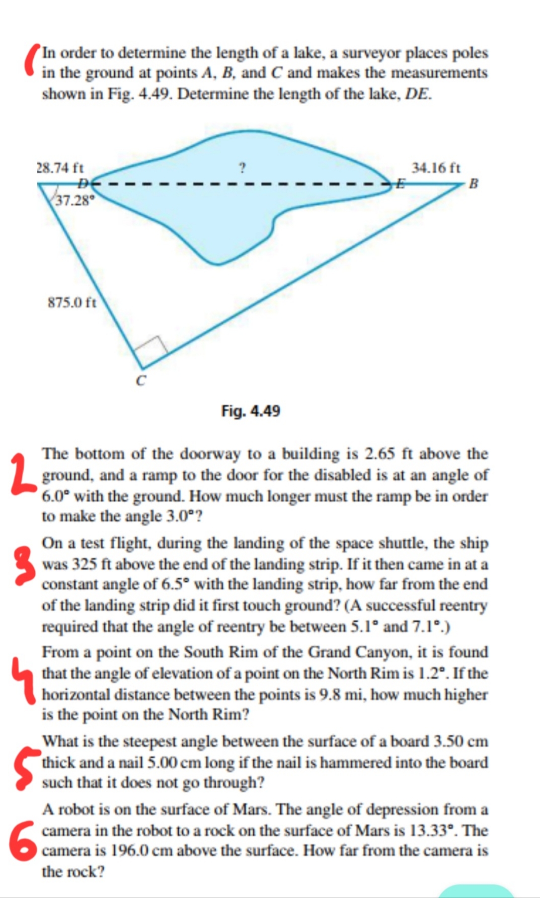 College Algebra In order to determine the length