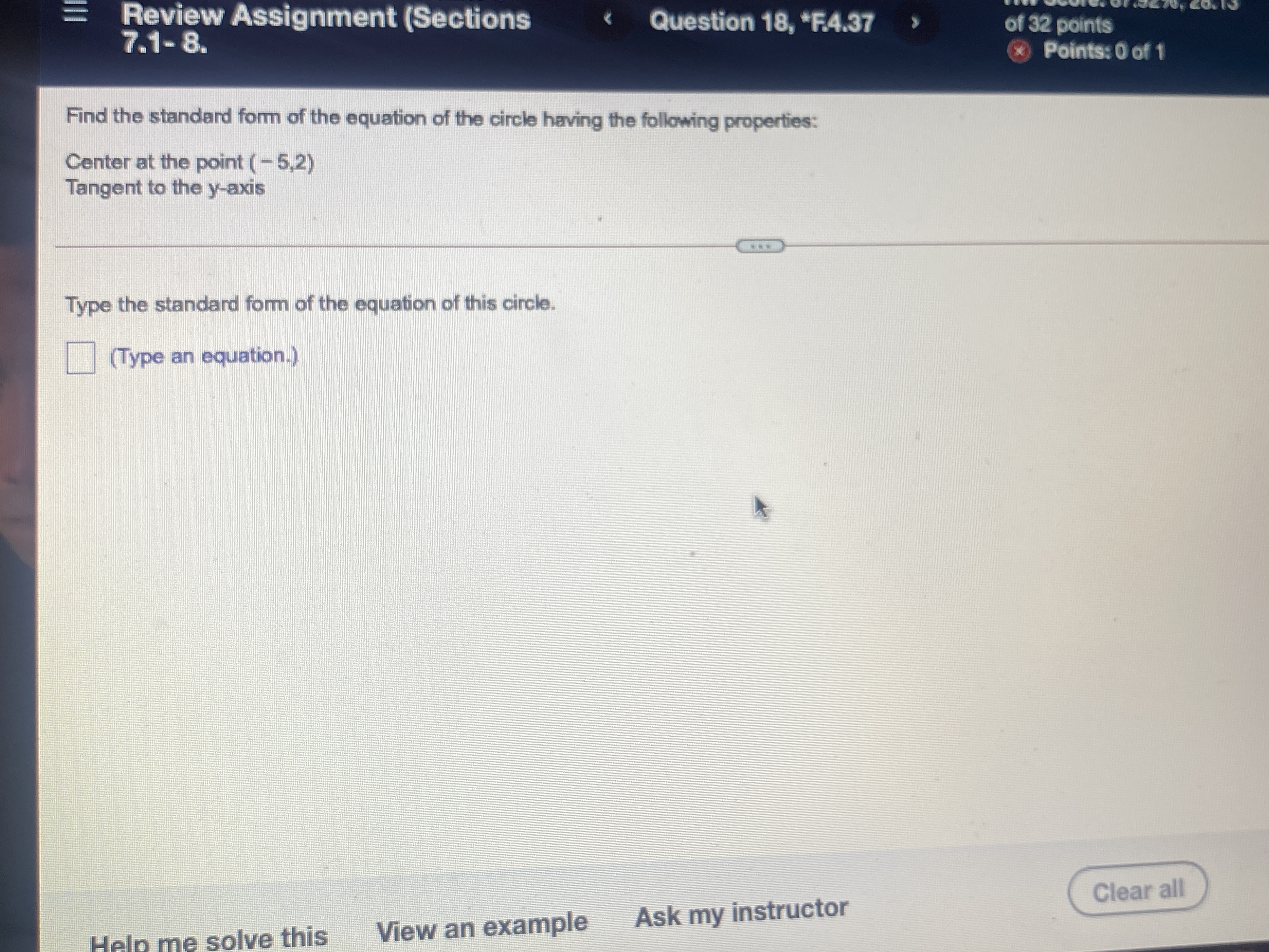 Review Assignment (Sections Question 19, *F.4.39