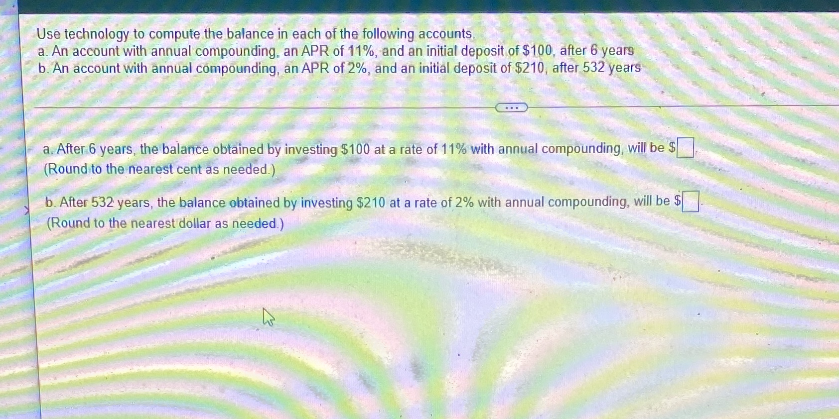 Please help me answer this question Use