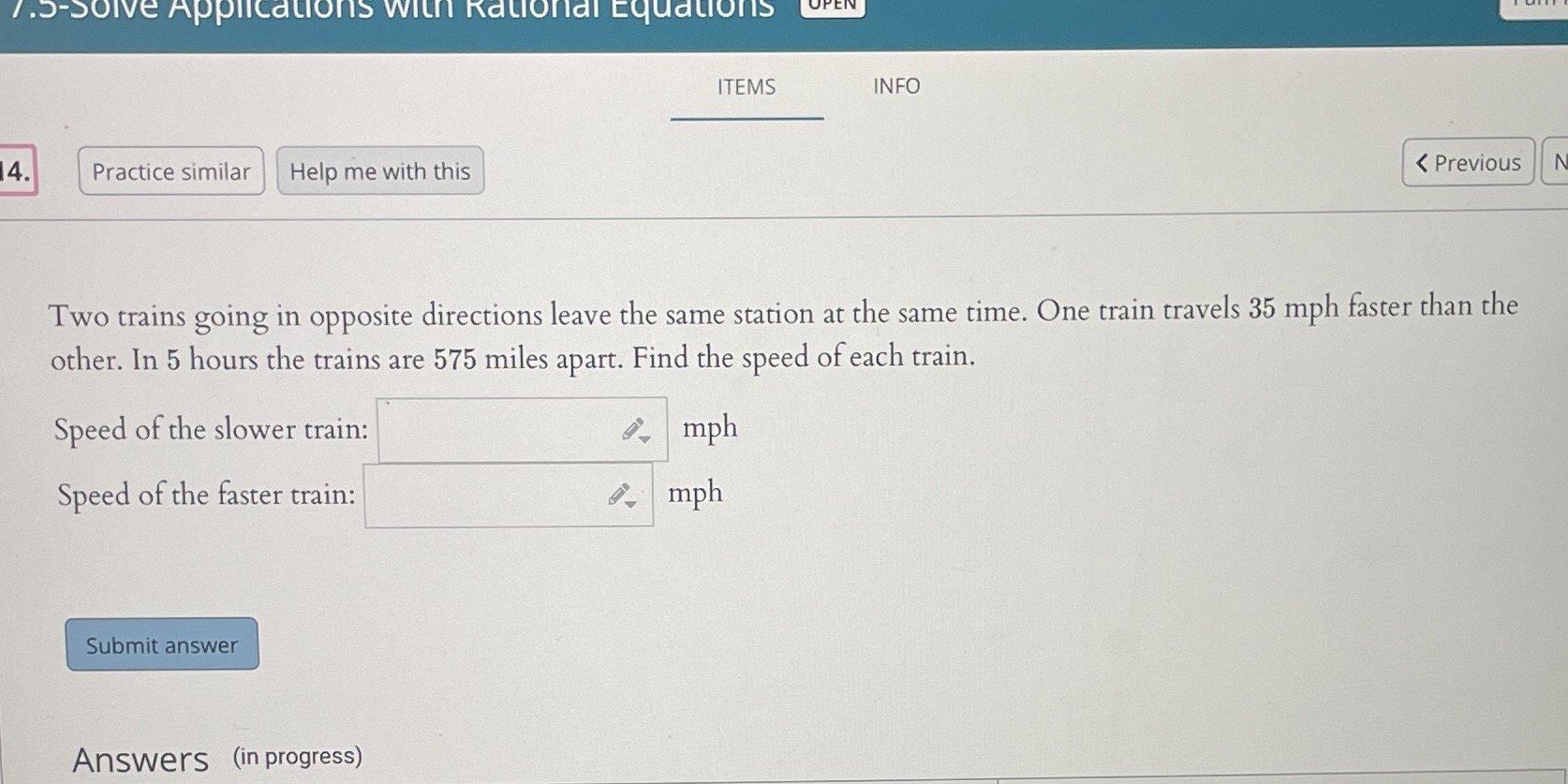 1.5-Solve Applications With Rational Equations