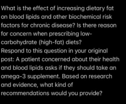 What is the effect of increasing dietary fat on