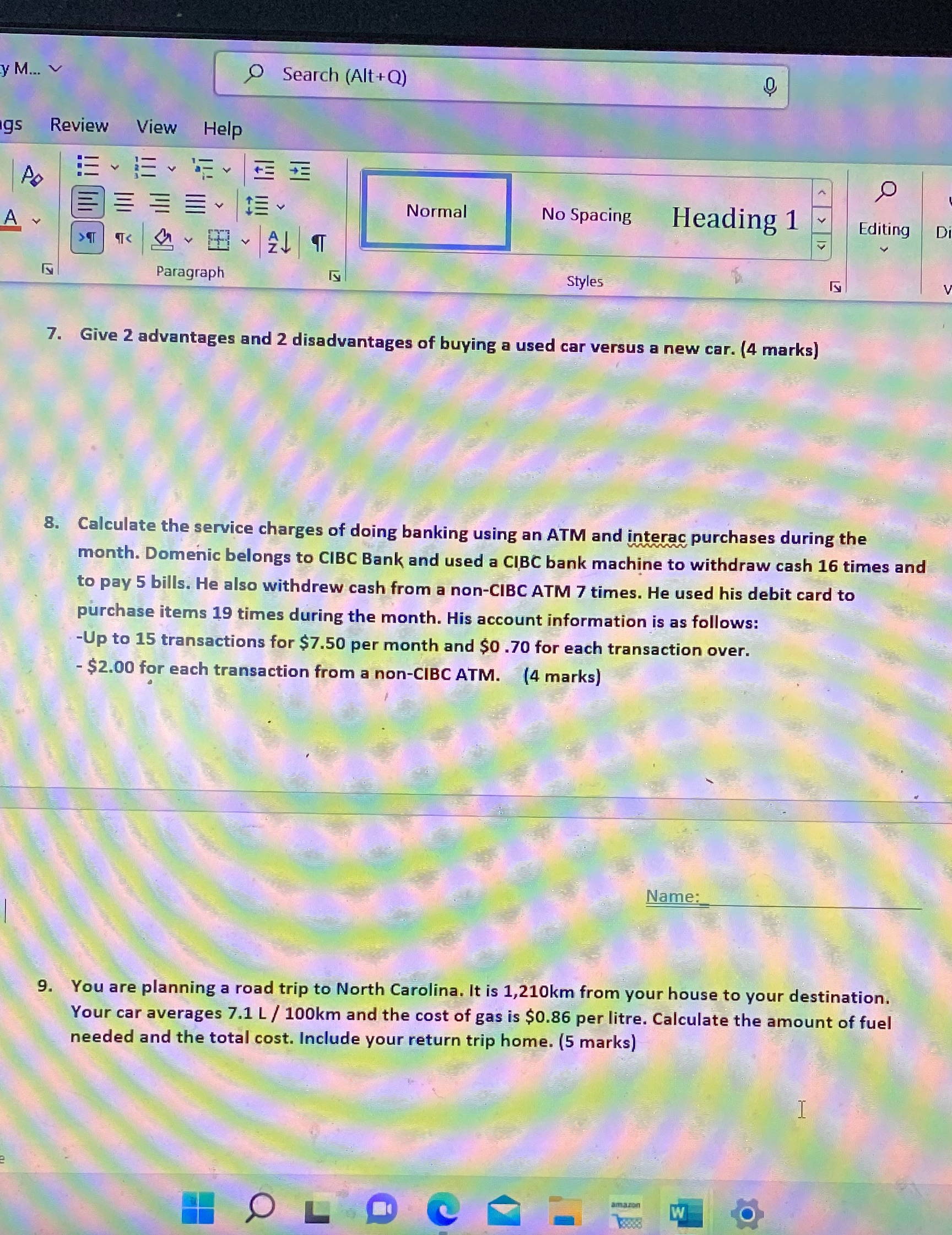 y M... V Search (Alt +Q) gs Review View Help Ac =