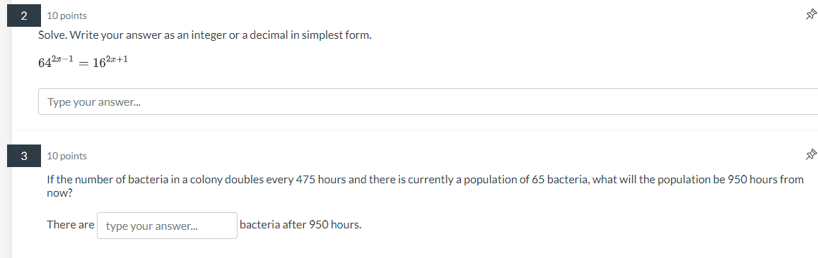 10 points Solve. Write your answer as an integer