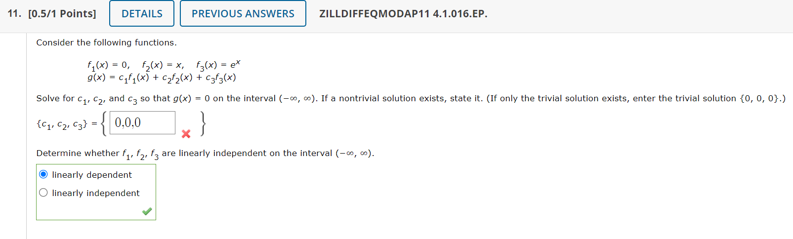 15. [0.5/1 Points] DETAILS PREVIOUS ANSWERS