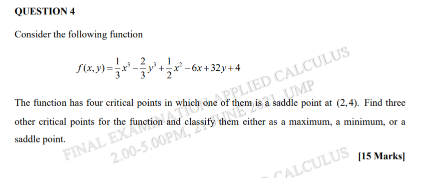 QUESTION 4 QUESTION 4 Consider the following