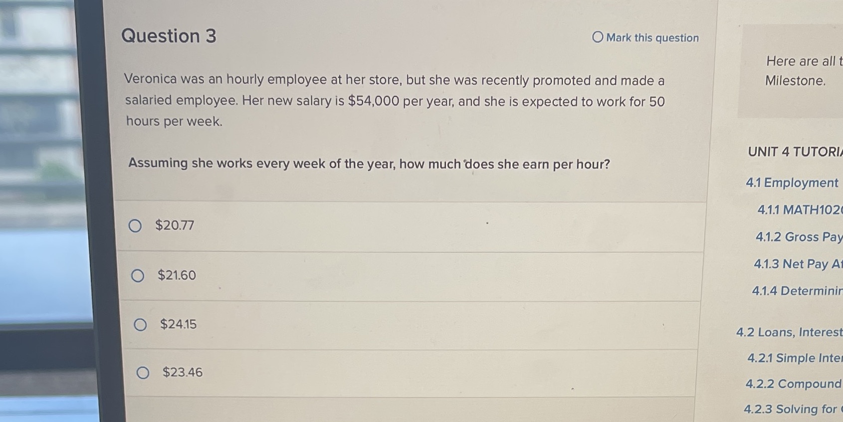 Question 3 O Mark this question Here are all t