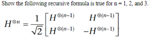 Not sure if I am just supposed to plug in n? I
