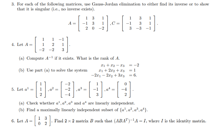 solve the following please 3. For each of the