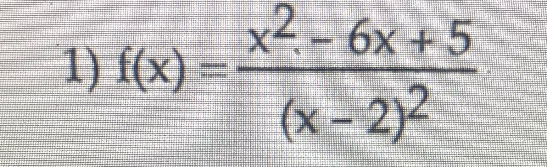 Solve rational function step by step \f
