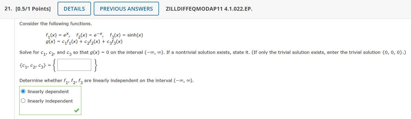 28. [11 Points] DETAILS ZILLDIFFEQMODAP11