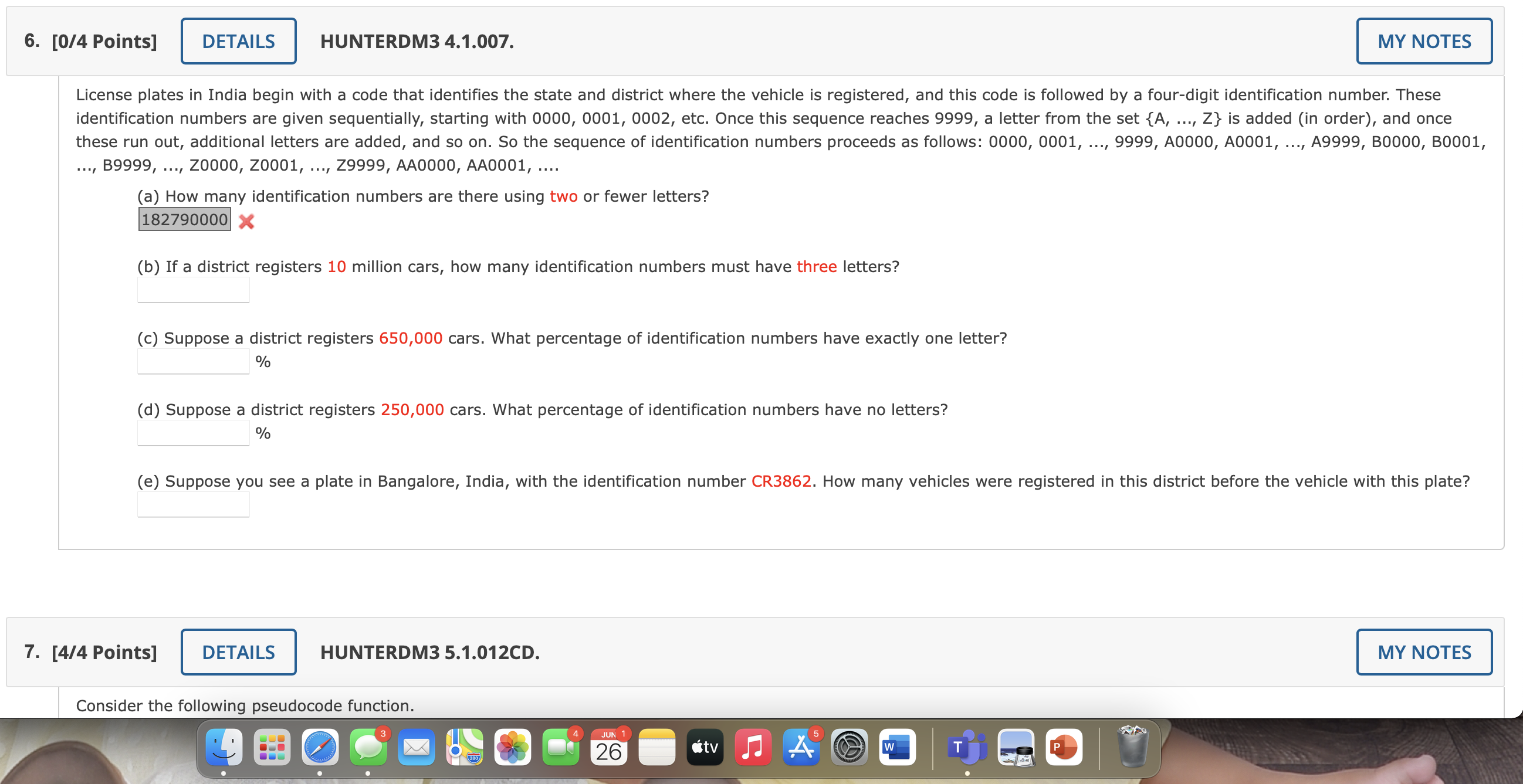 help me solve this 6. [0/4 Points] DETAILS