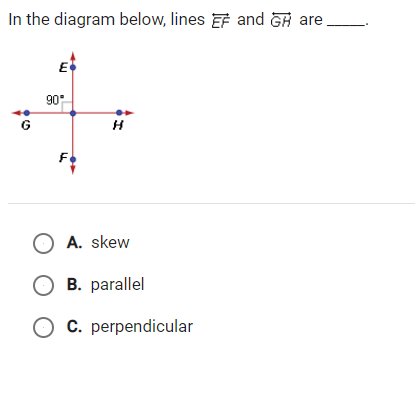 In the diagram below, lines of and GH are 90 G H
